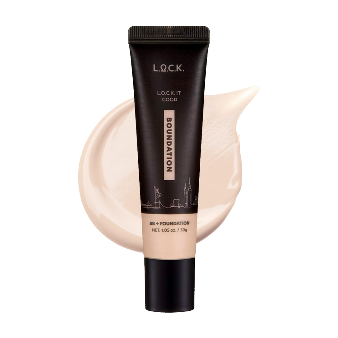 Color L.o.c.k. it Good Boundation 01 Fair Beige, B.B Cream + Foundation, Medium Coverage, Net. 1.05 fl.oz. / 30g,