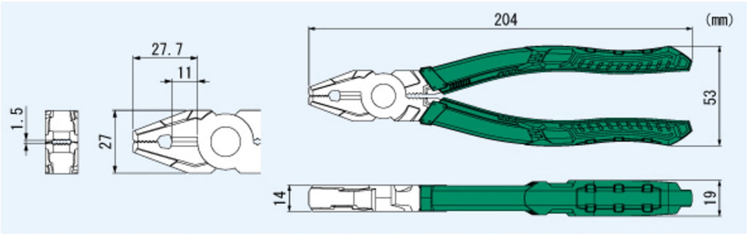 Engineer Heavy Duty Multi-function combi Gripping Plier