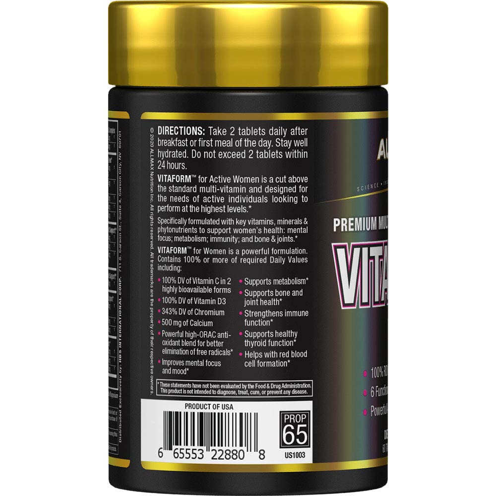 ALLMAX Nutrition – VITAFORM for Women – Multi-Vitamin f