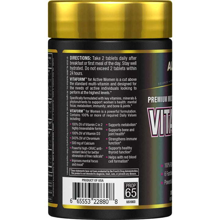 ALLMAX Nutrition – VITAFORM for Women – Multi-Vitamin f