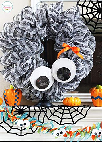 DECORA 500 Pieces 25mm Plastic Wiggle Eyes Self-adhesiv