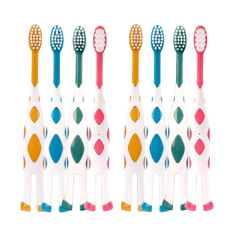 8 Packs Kids Toothbrush, Extra Soft Lovely Little Deer 