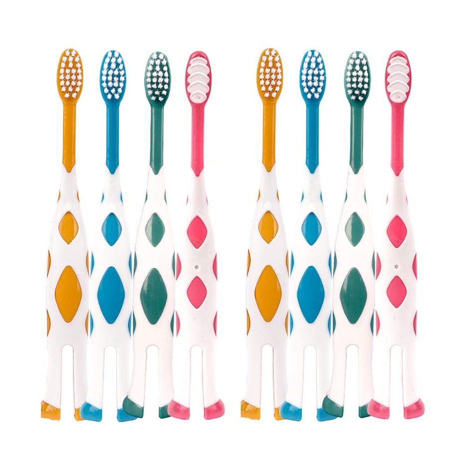 8 Packs Kids Toothbrush, Extra Soft Lovely Little Deer 