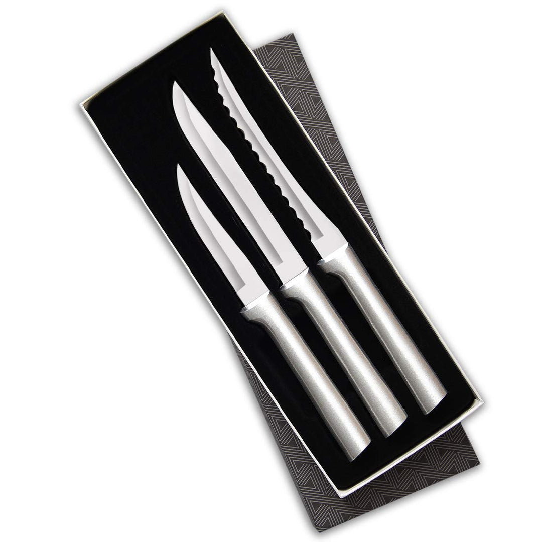 Rada Cutlery Cooking Essentials Knife Starter Gift Set ââ‚¬â€œ 3 Piece Stainless Steel Set Made in the USA