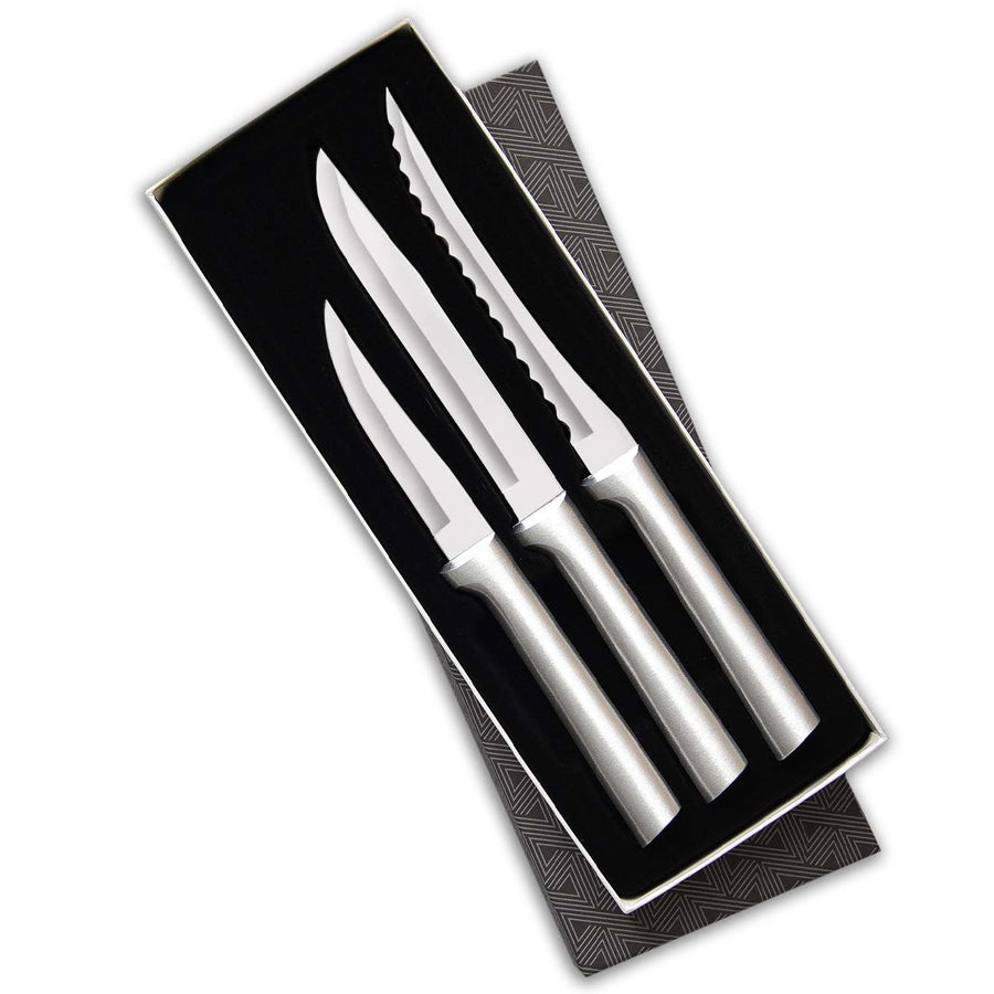 Rada Cutlery Cooking Essentials Knife Starter Gift Set ââ‚¬â€œ 3 Piece Stainless Steel Set Made in the USA