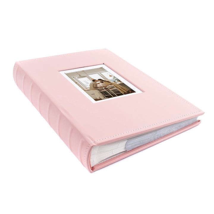 , Photo Album Hold 300 4x6 Horizontal Pictures for Weddings, Holidays, Engagements, Vacations, Family (3 per Page,Smooth Suede Style Cover,Color Brown)