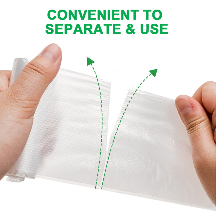 Small Trash Bags 80 Counts, Waikas Garbage Bags for Bat