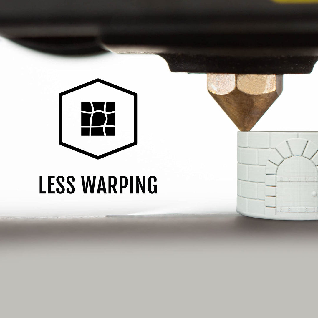 Matte PLA 3D Printer Filament, Dimensional Accuracy +/- 0.03 mm, 1 kg Spool, 1.75 mm, White