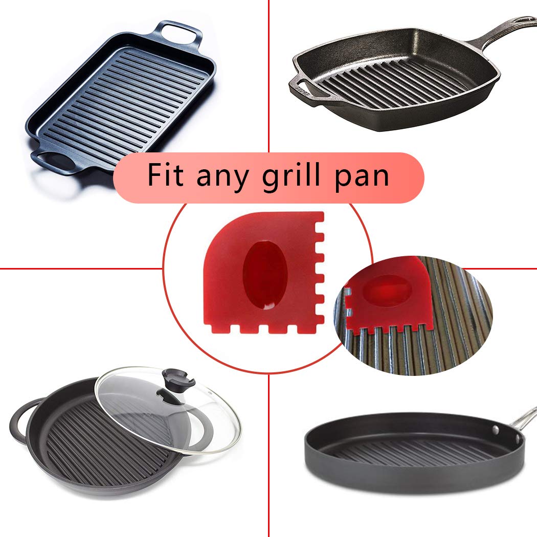 Cast Iron Cleaner kit, Wood Scrub Cleaning Brush, Stainless Steel Chainmail Scrubber, Pan Scrapers, Kitchen Cleaning