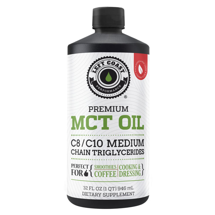 100% Coconut MCT Oil Liquid - MCT Oil C8 C10 for Sustained Mental Energy &amp; Focus Support Great for Smoothies Salads Coffee &amp; More - Palm Free Vegan Keto &amp; Paleo Friendly 60+ Servings (32 Fl Oz)