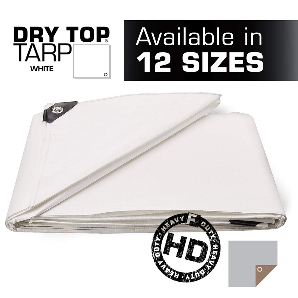 16&#39; x 20&#39; Heavy Duty White Full Size 10-mil Poly Tarp item #316209