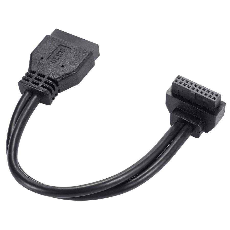 SATA USB Extension Cable USB 3.0 Motherboard Front 19 Pin Male to Female Extension Cable High Speed Connector (The Interface Faces Inward)