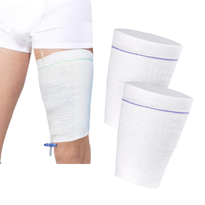 2 PCS Catheter Leg Bag Holder Stay in Place Urine Bags for Legs Catheter Bag Holder Catheter Supplies for Men or Women, Catheter Stabilization Device
