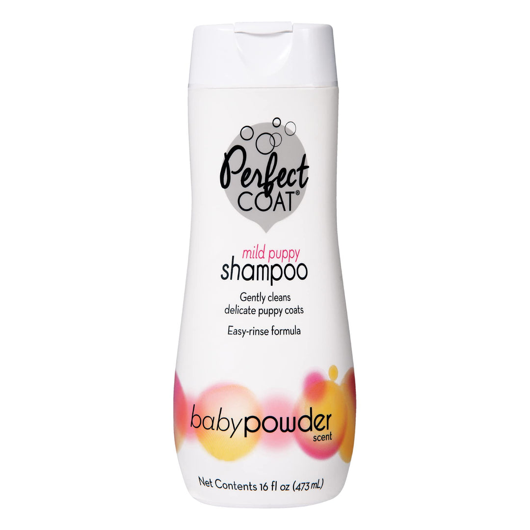 Puppy Shampoo, Baby Powder Scent, 16-Ounce,Black &amp; Gray