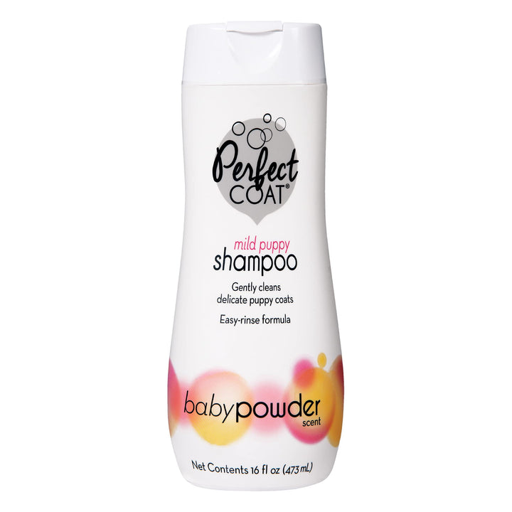 Puppy Shampoo, Baby Powder Scent, 16-Ounce,Black &amp; Gray
