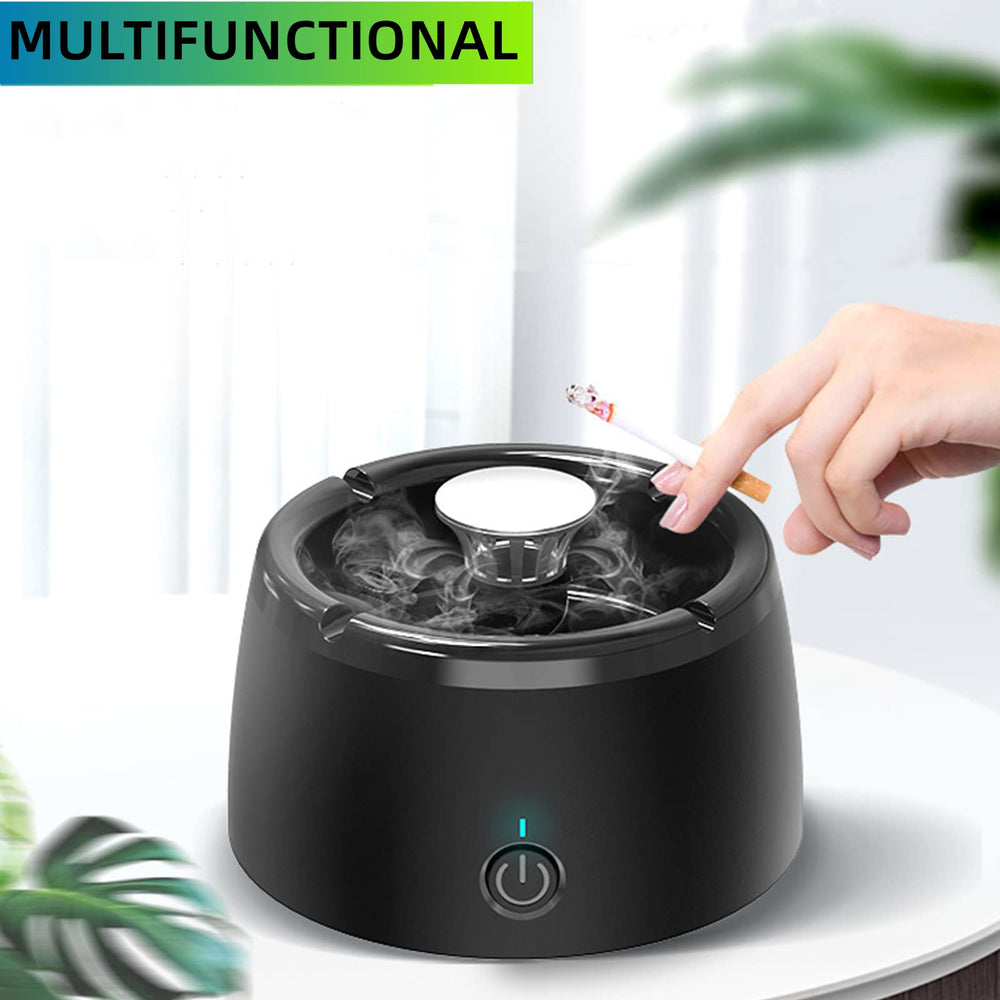 Smokeless Ashtray for Cigarettes USB Rechargeable Ash Tray for Indoor Home Office