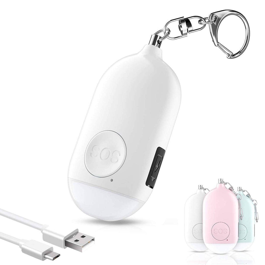 Safesound Personal Alarm Siren Song 1-Pack - 130dB Self Defense Alarm Keychain with Emergency LED Flashlight - Security Personal Protection Devices for Women Girls Kids and Elderly