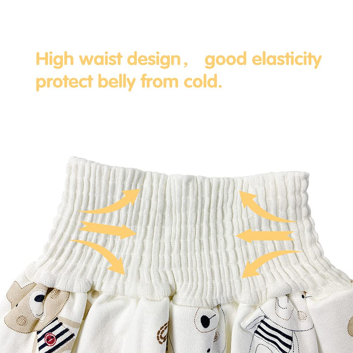 CEMERIO 3 Pieces Upgrade Training Pants Cloth Diaper Skirts Baby, bojurn Potty Diaper Skirt, Potty Training Toddler Potty…(0-4T)