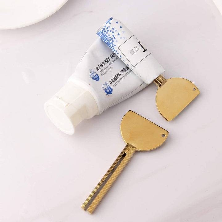 sansheng 4PCS Toothpaste Squeezer,Tube Squeezer, Metal 