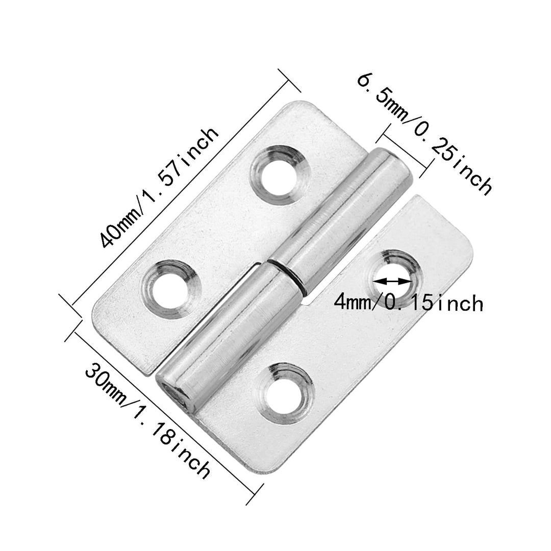 ITROLLE 2PCS 1.5Inch 40x30 304 Stainless Steel Right Ha