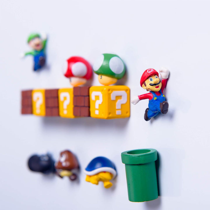 20 PCS Fridge Magnets Plumber - 3D Refrigerator Magnets Set,Plumber Rocket Office Mushroom Magnets,Calendar Magnet,Whiteboard Magnets,Christmas Magnets,Perfect for Ornaments Decoration