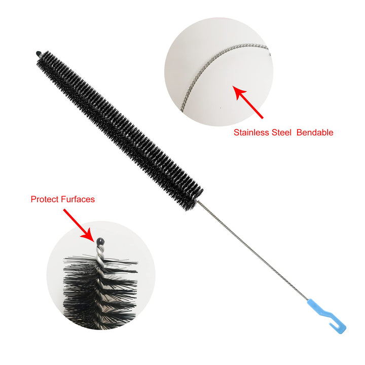 IZSOHHOME Dryer Lint Cleaner Kit, 3Pcs Nylon Bristle Br