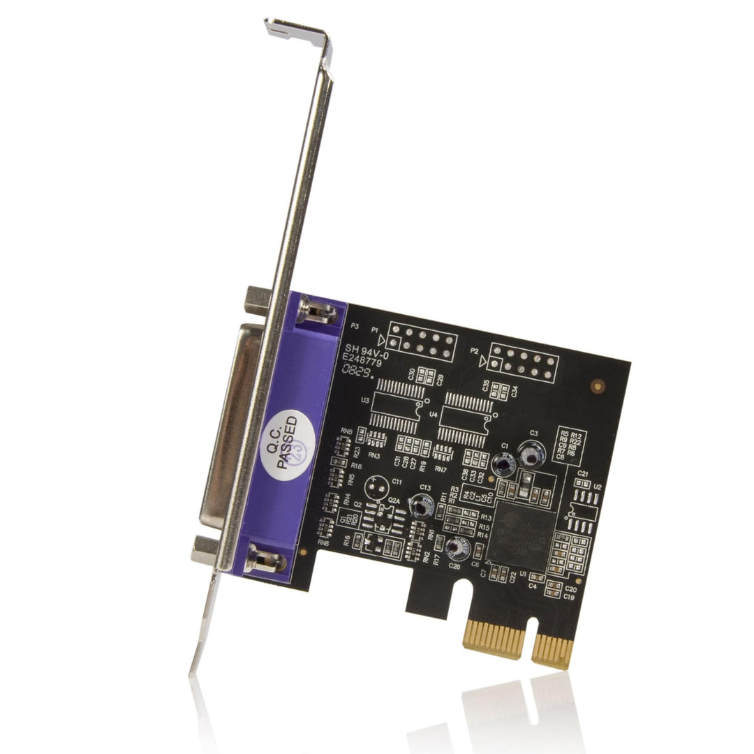Newer version available PEX1P2: 1 Port PCI Express Dual Profile Parallel Adapter Card - SPP/EPP/ECP - 1x DB25 IEEE 1284 PCIe Parallel Card (PEX1P)