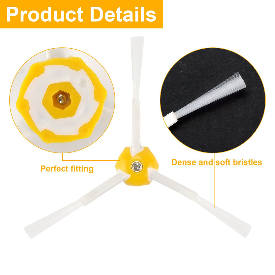 Side Brush Replacement (3 Pack) fit for iRobot Roomba 500 600 700 Series Robot Vacuum Cleaner
