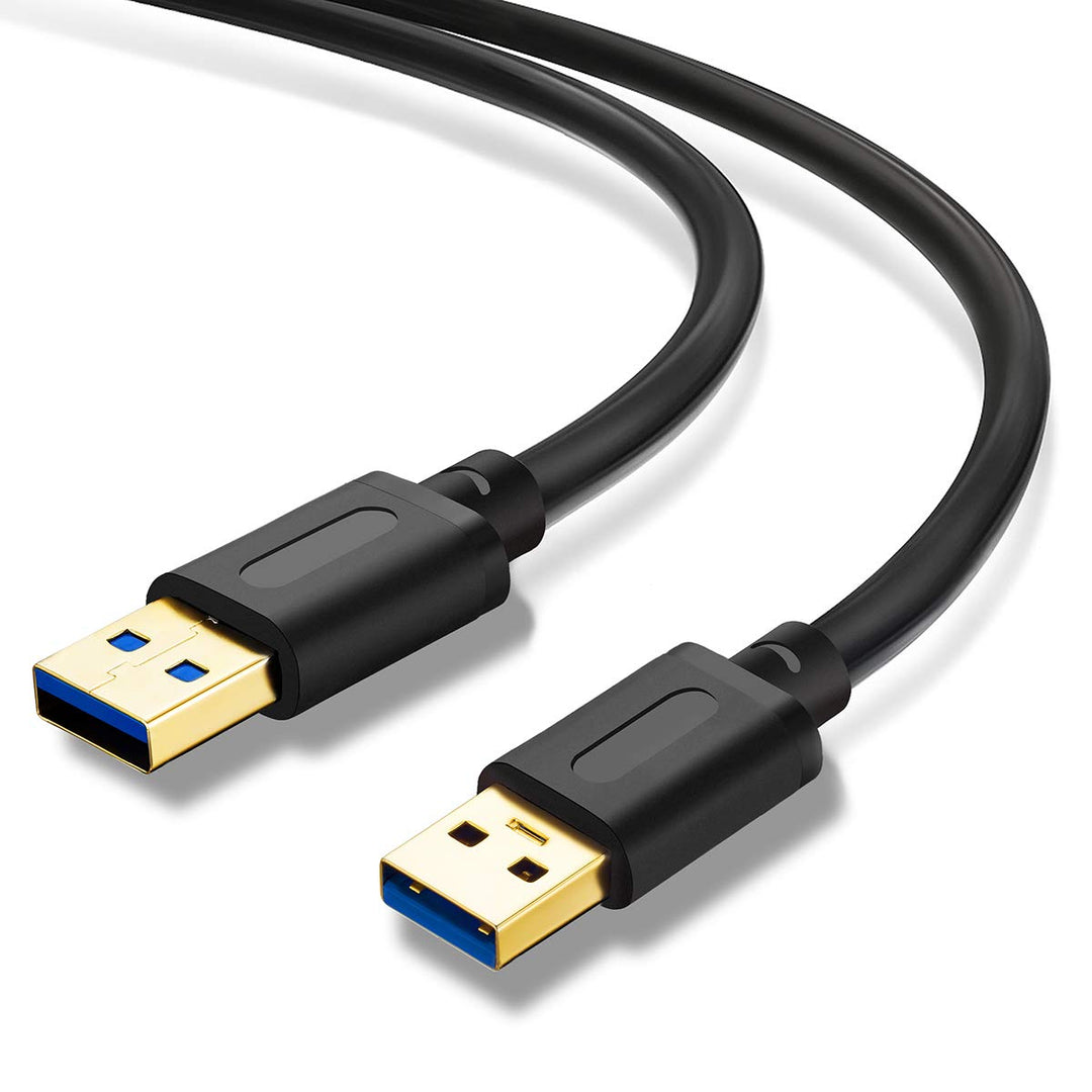 USB 3.0 A to A Male Cable 12Ft,USB to USB Cable USB Male to Male Cable USB Cord with Gold-Plated Connector for Hard Drive Enclosures, DVD Player, Laptop Cooler etc(12Ft/4M)