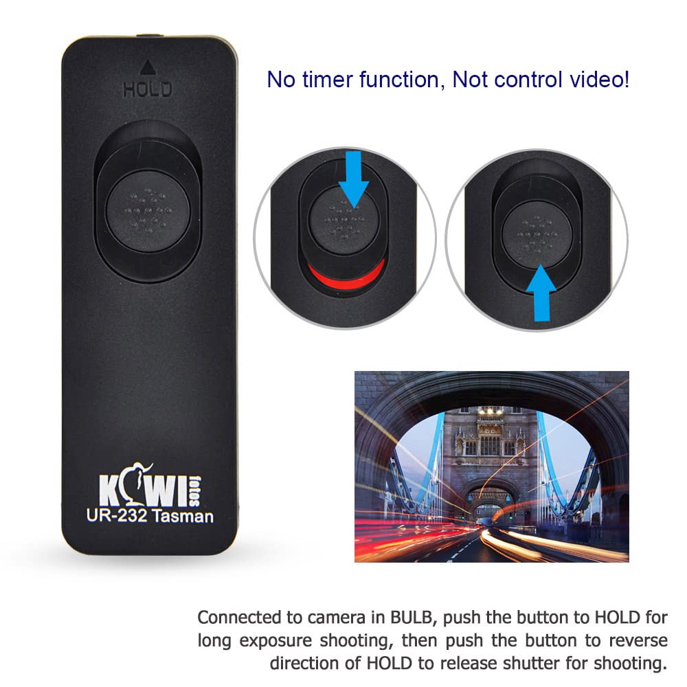 Kiwifotos RS-80N3 Remote Control Shutter Release Cord f