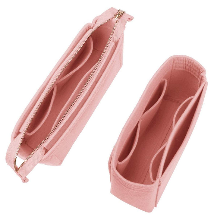 Purse Organizer,Bag Organizer,Insert purse organizer with 2 packs in one set fit NeoNoe Noé Series perfectly (Brush Pink)