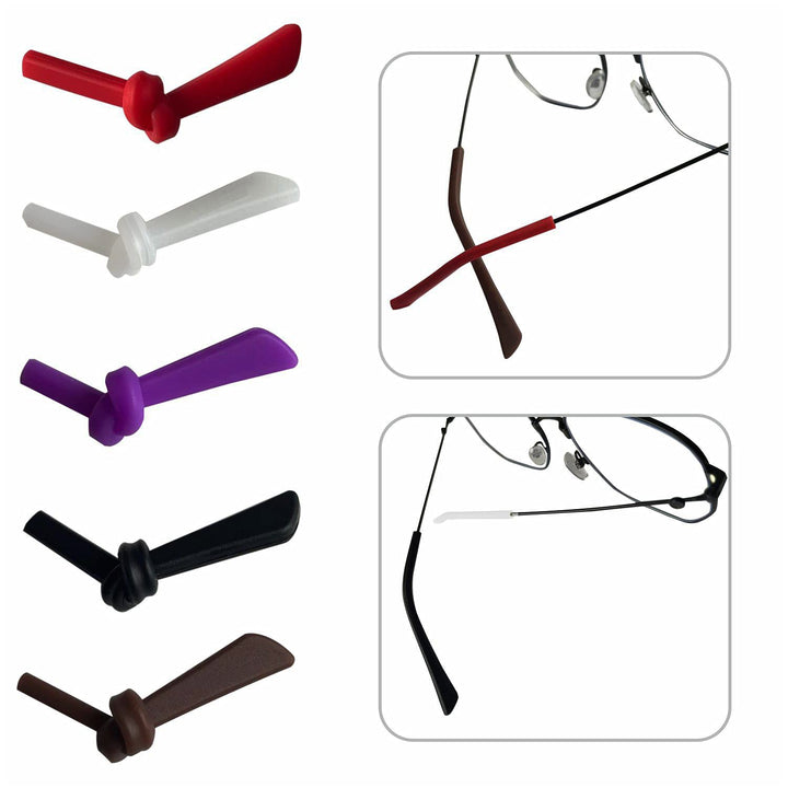 Glasses Temple End Tips Soft Silicone Anti Slip Socks R