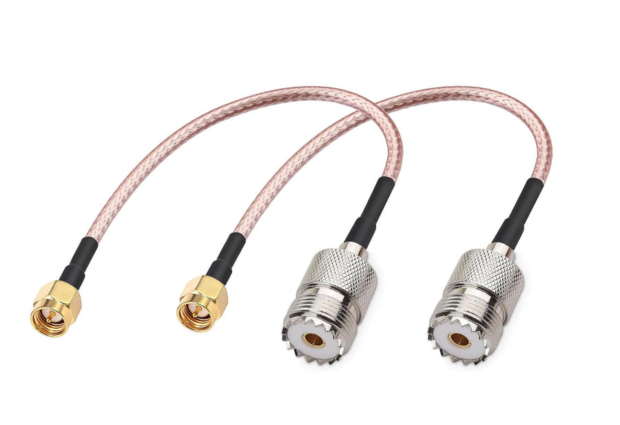 DHT Electronics Handheld Antenna Cable SMA male to UHF 