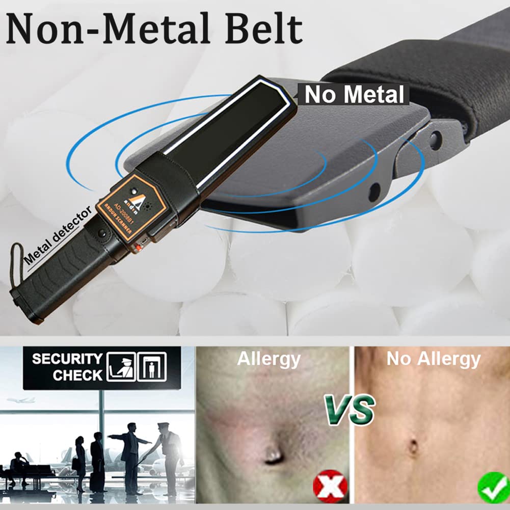 Mens Black Nylon Web Belt Outdoor Work Lightweight Plastic Buckle Belt,Black Ab,Waist: 28-42