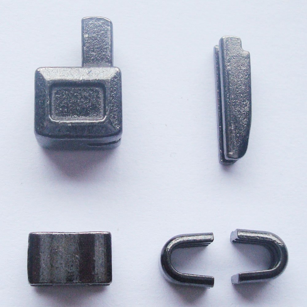 2 sets gun metal #8 metal zipper head box zipper sliders retainer insertion pin easy for zipper repair,Zipper Repair Kit (#8)