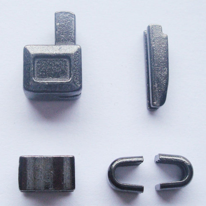 2 sets gun metal #8 metal zipper head box zipper sliders retainer insertion pin easy for zipper repair,Zipper Repair Kit (#8)