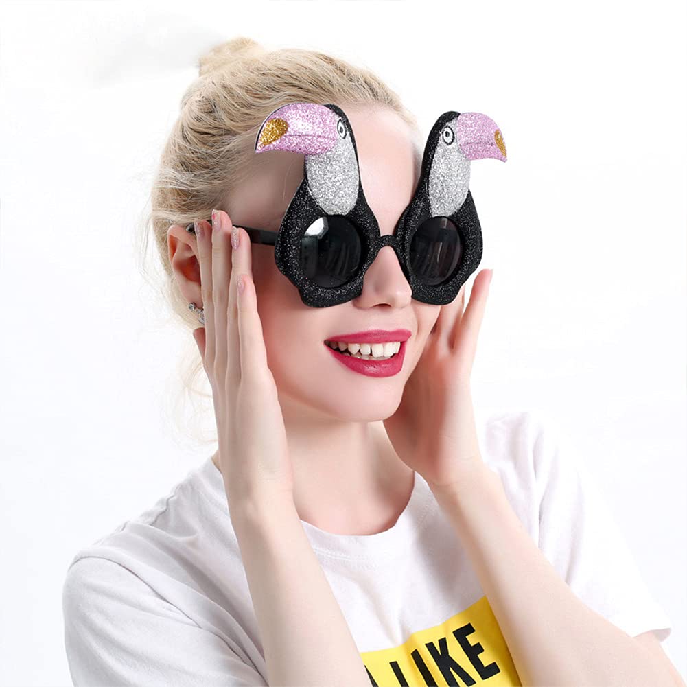 6 Pairs Luau Party Sunglasses Novelty Funny Hawaiian Tr