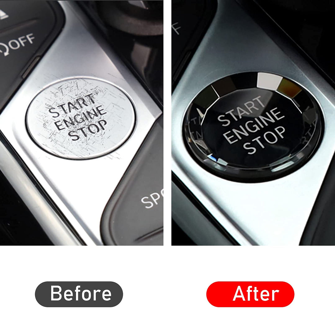 Jaronx Compatible with BMW Crystal Start Stop Button, C