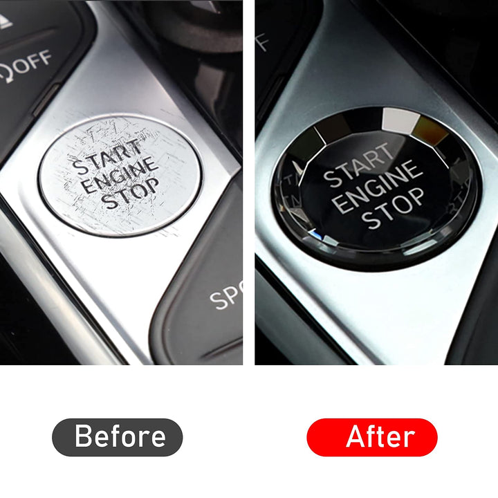 Jaronx Compatible with BMW Crystal Start Stop Button, C