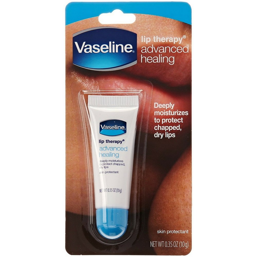 Lip Therapy Lip Balm Tube For healthier looking lips Advanced Healing Moisturizer For Dry Lips 0.35 oz