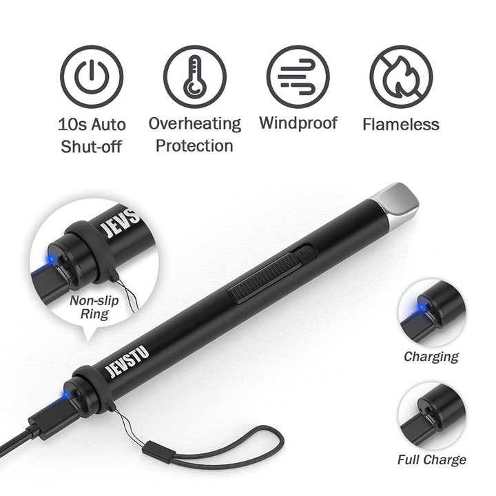 JEVSTU Electric Lighter, Candle Lighter USB Rechargeabl
