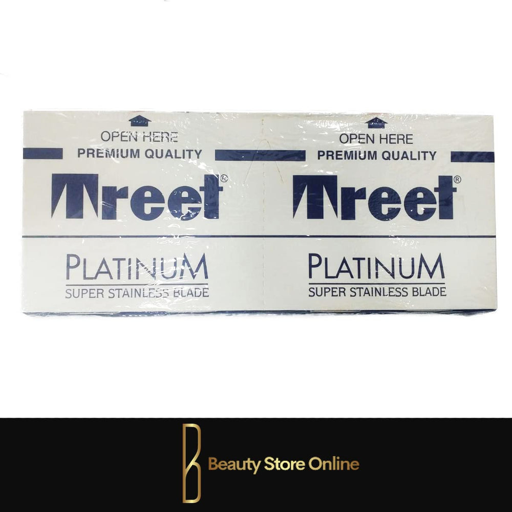 100 Platinum Super Stainless Double Edge Razor Blades