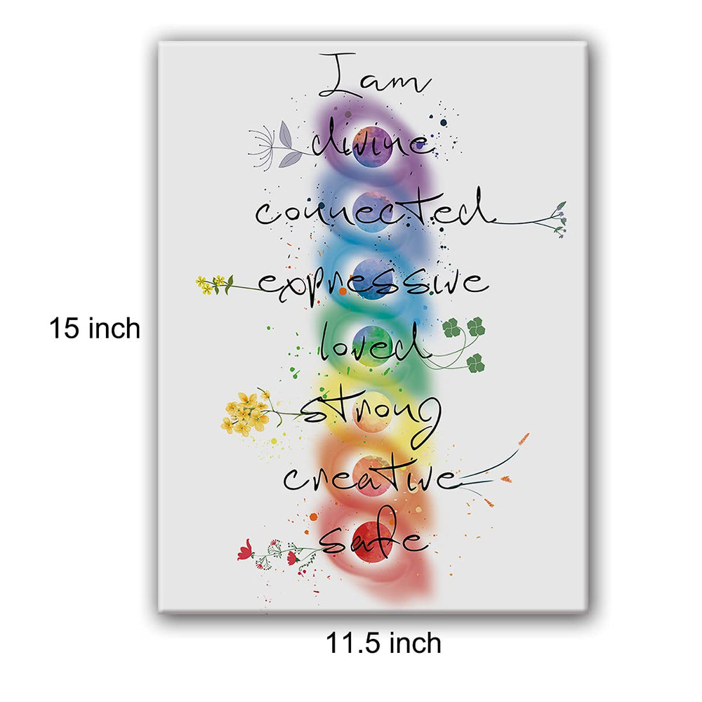 Chakra Meditation Yoga Poster Canvas Wall Art for HomeBedroomMeditation StudioYoga Studio Decor Yoga Buddhist Art Canvas Print Wall Art Painting Ready to Hang Spiritual Gifts Easel & Hanging