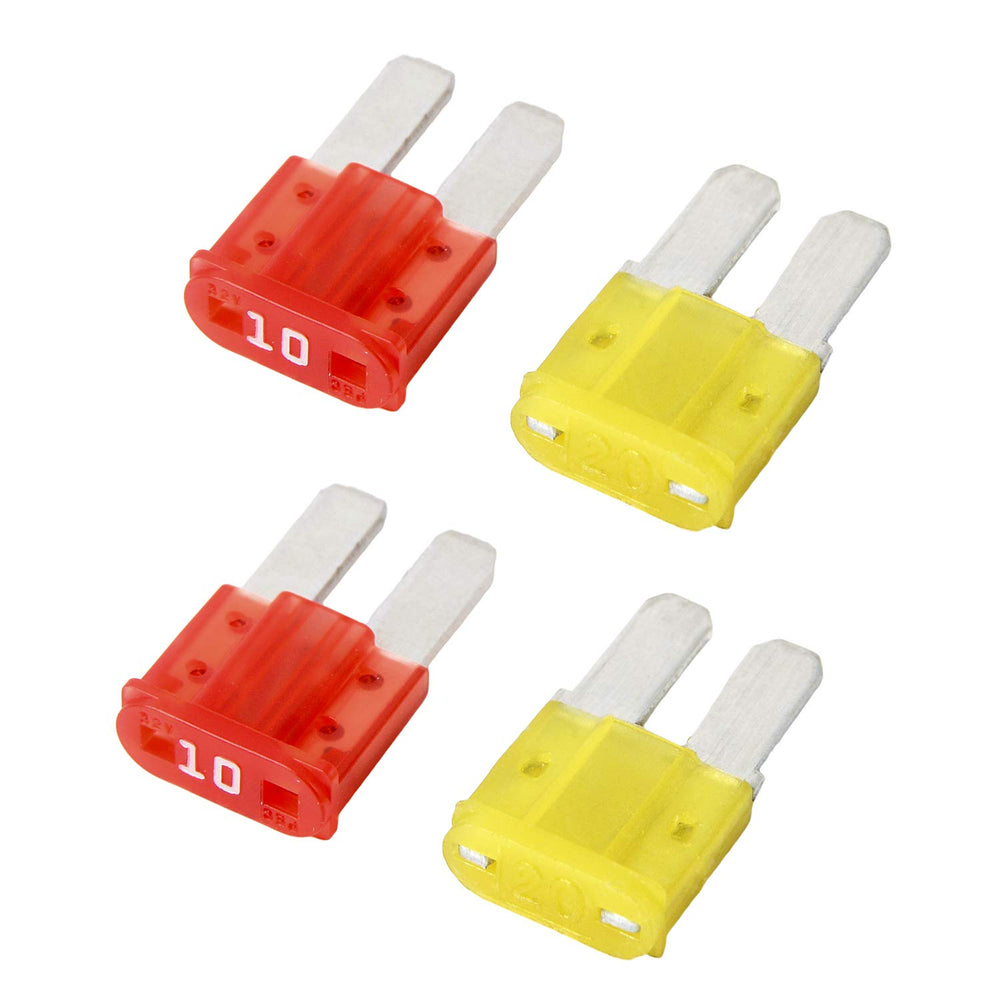 Micro2 Blade Fuse Holder Fuse with 10A, 20A Fuse - Tap 12V Car Add-a-Circuit Fuse TAP Adapter with Micro2 Blade Fuse (2 Sets)