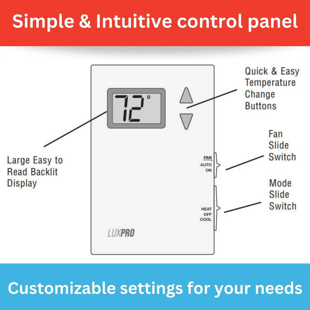 PRO PSD011B Pro-Spec Battery Powered Digital Thermostat