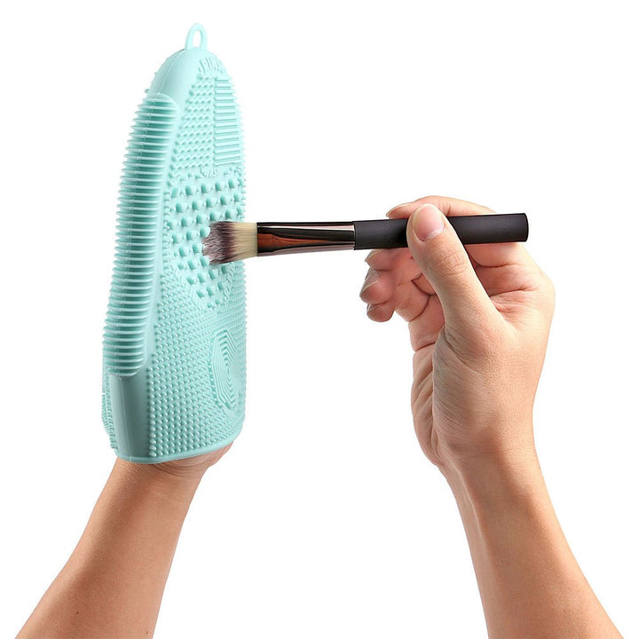 Makeup Brush Cleaner Glove Mat Mitt Silicone Cosmetic Cleaning Scrubber Tool Face Brushes.