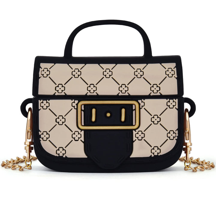 Case for Airpods Pro, Cute Cartoon Bag Apple Airpod Pro Cover Women Girls, Silicone Stylish Funny Air Pod Wireless Charging Accessories (Black)