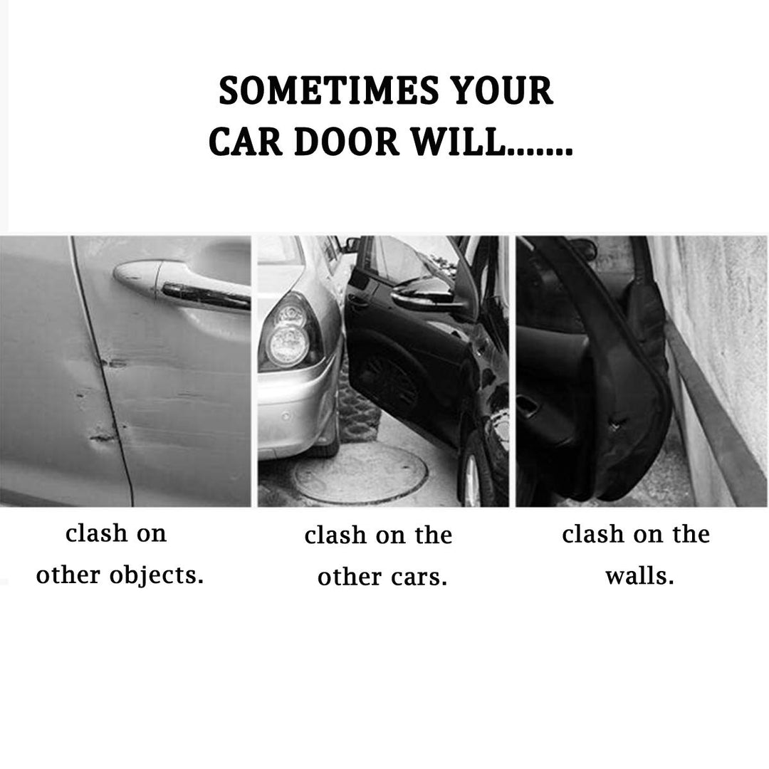 Car Side Door Guard Edge Defender Protector Trim Guard Sticker Fit for Most Car (Black,4 pcs Set)