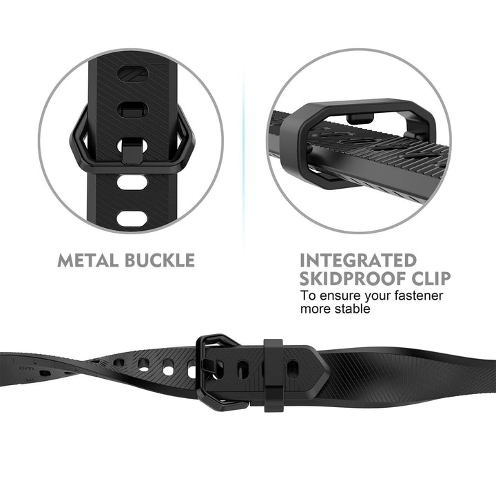 Fitbit Alta Bands, Classic Accessory Band Fit Bit Alta and Alta HR Wristband Watch Buckle Replacement Strap for Original Fitbit Alta/Fitbit Alta HR Fitness Tracker, Black Small(John1-12)
