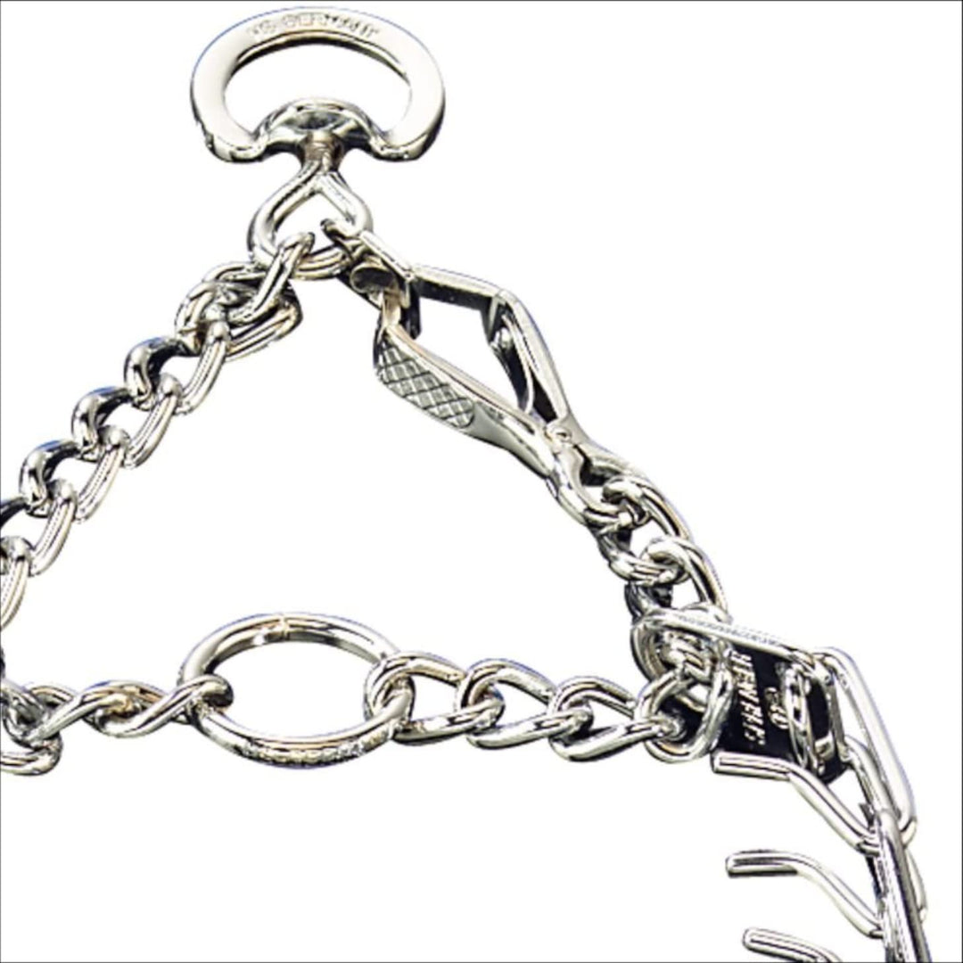 Chrome Plated Steel Training Prong Collar with Quick Release Snap for Dogs, Small, 2.25mm, 16-Inch (Neck Size up to 12-13 inches)